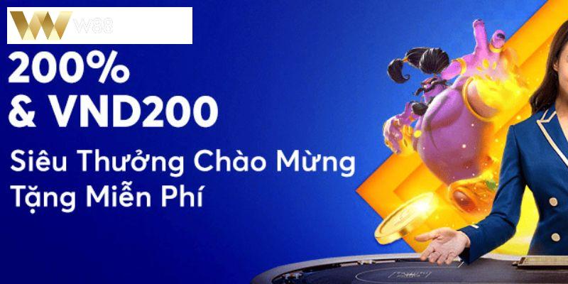 Thưởng chào mừng w88